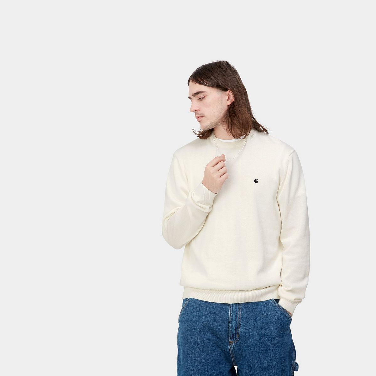 Sveter Carhartt WIP Madison Sweater "Wax / Black" Béžová | I030033_0D3_XX, 0