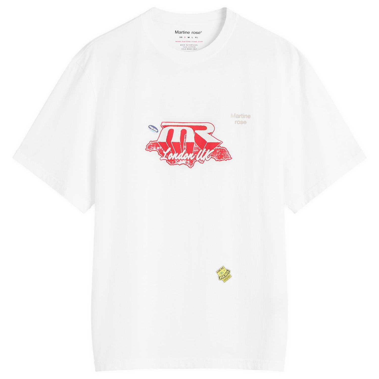 Tričko Martine Rose Martine Rose London UK Graphic T-Shirt Biela | 603JE03000G-WHT, 1