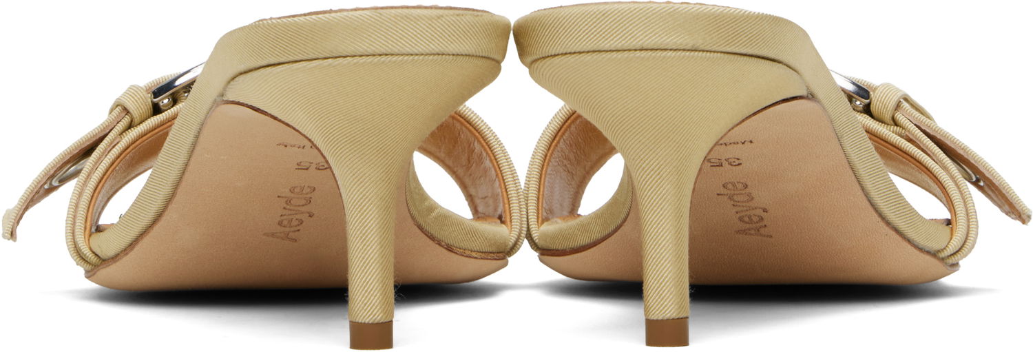 Doplnky Aeyde Aeyde Ilvy Eyelet Grosgrain Mules Béžová | A11-HS-GAIS55TB188-SS25-957-069, 1
