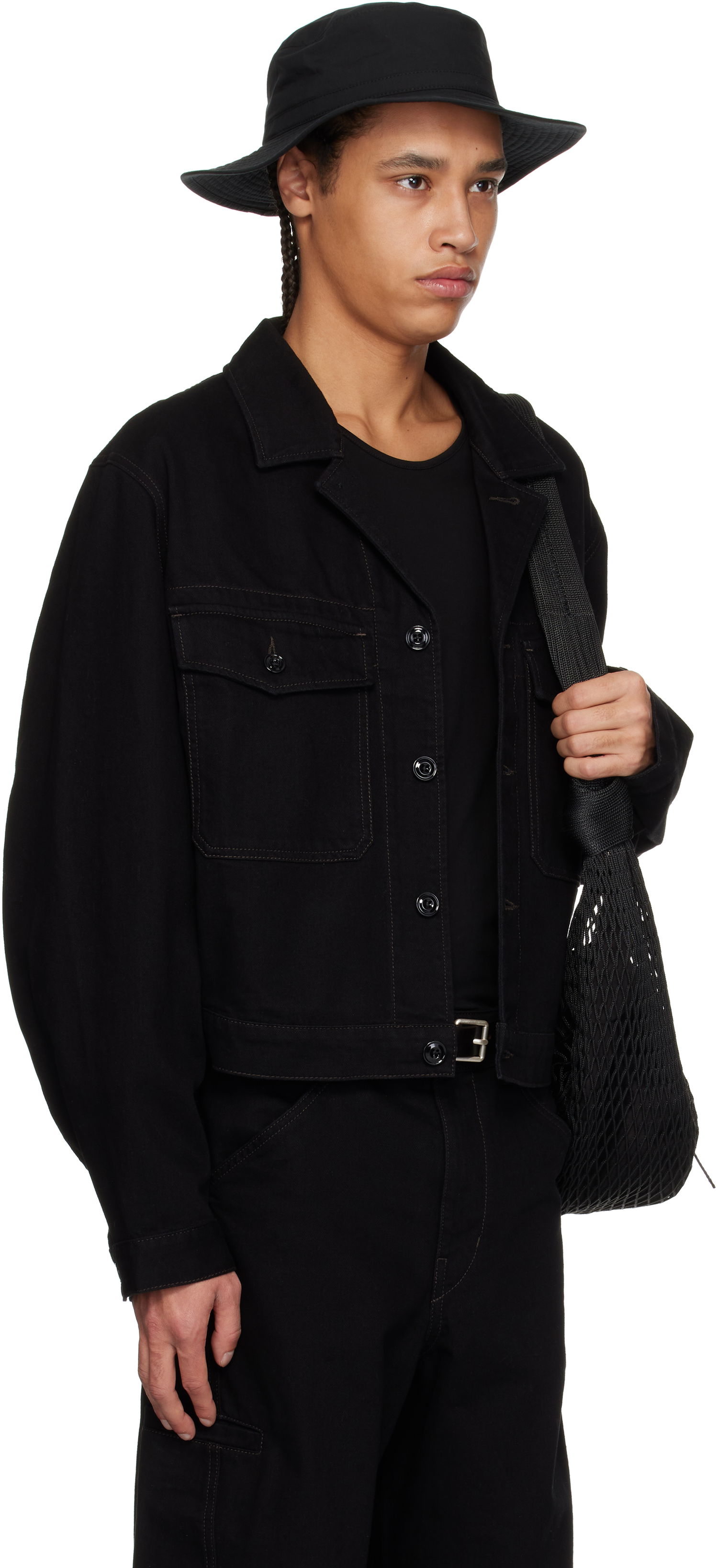 Bunda LEMAIRE Lemaire Trucker Denim Jacket Čierna | OW1142 LD1031, 1