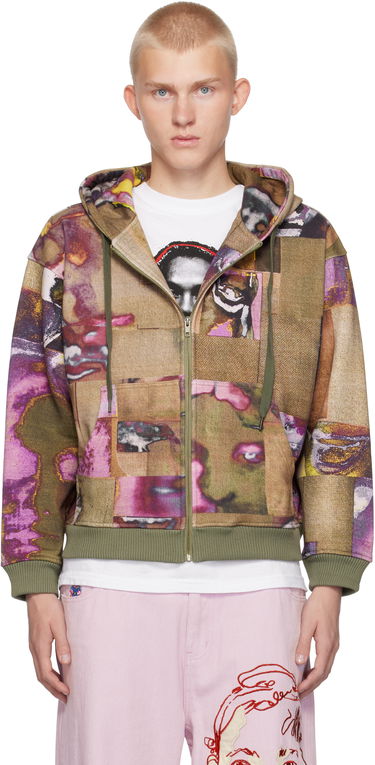 Mikina KidSuper Faces Collage Zip Hoodie Rôznofarebný | AW24-HD-01, 0