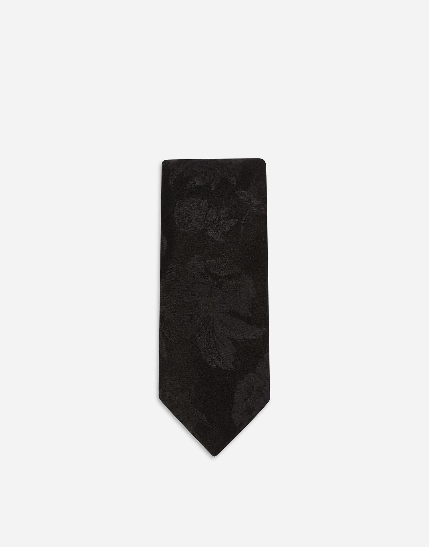 Doplnky Dolce & Gabbana Dolce & Gabbana Floral Jacquard Silk Tie Čierna | GT147EG0JRDN0004, 1