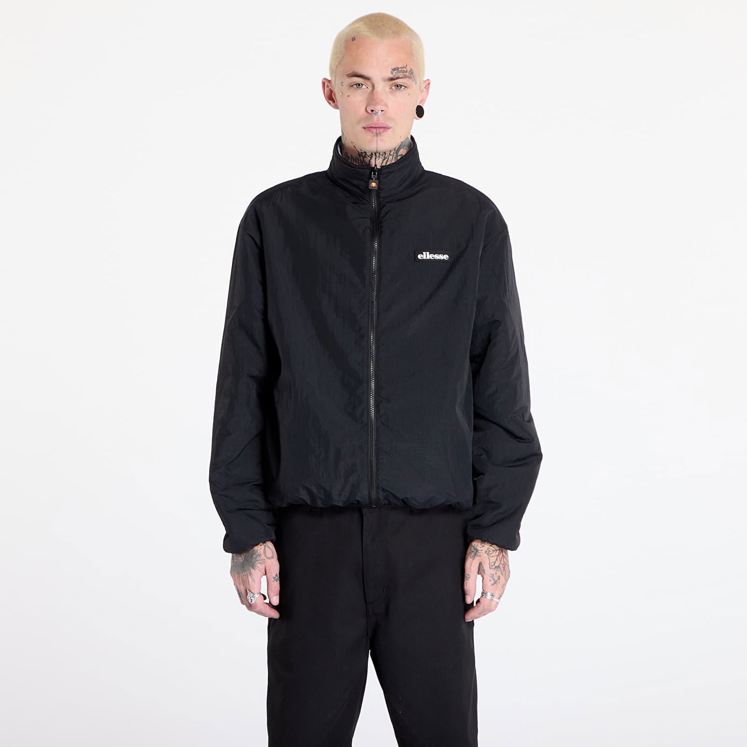 Bunda Ellesse Jacket Pallatini Fz Jacket Black/ White S Čierna | SHX2098-1038, 0