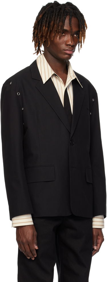 Bunda We11done We11done Eyelet Blazer Čierna | WD-JK0-25-025-U-BK, 1