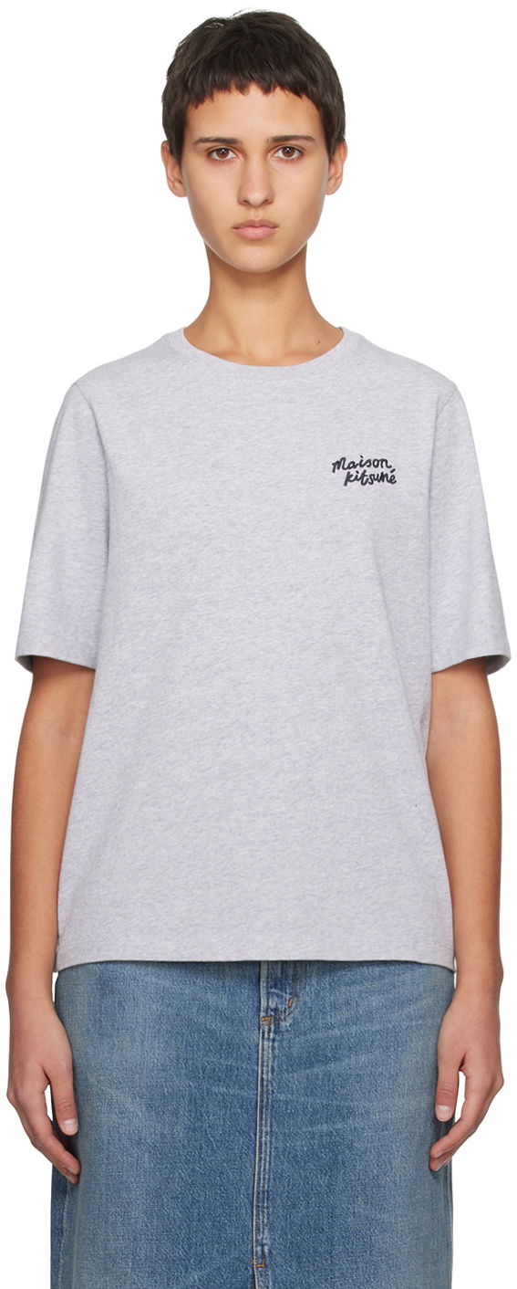 Tričko MAISON KITSUNÉ Handwriting T-Shirt Biela | MW00126KJ0119, 0