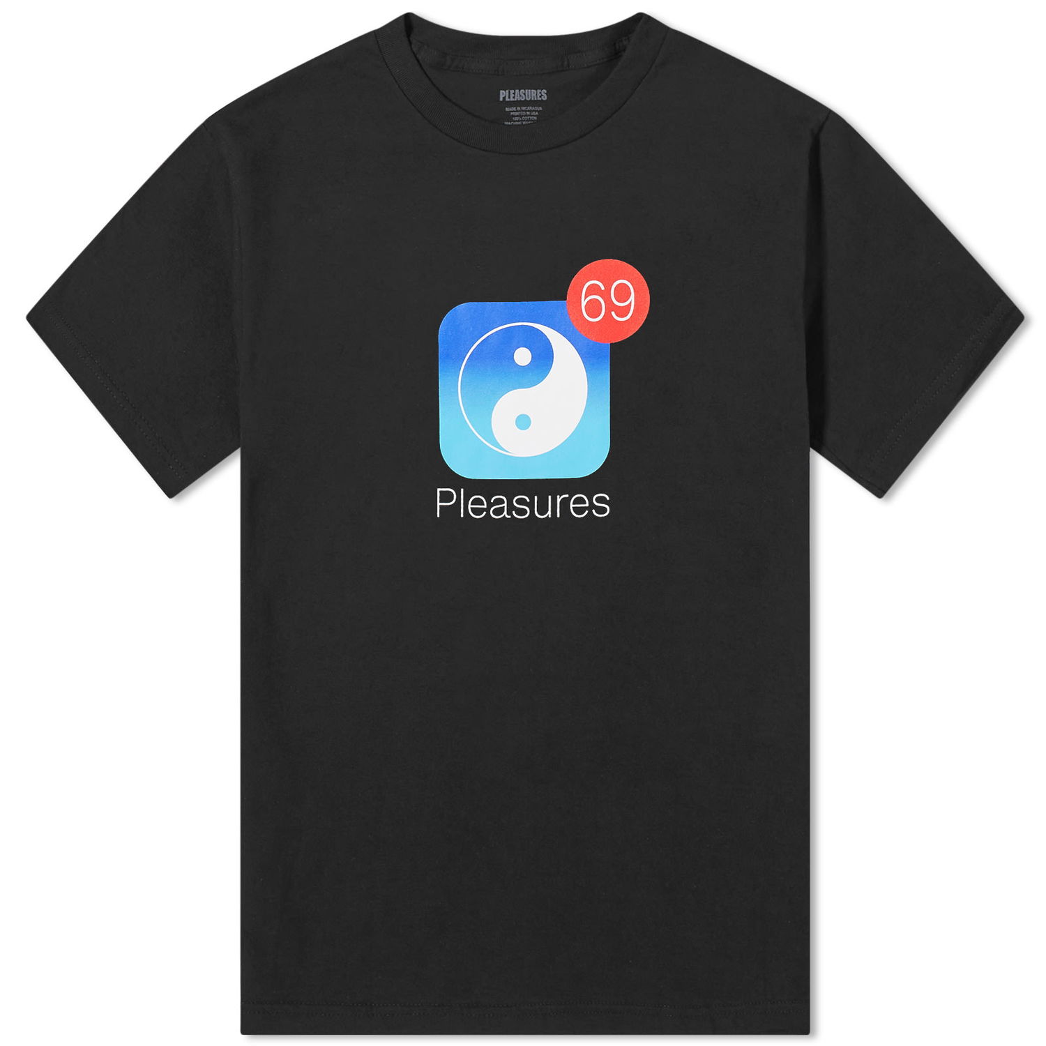 Tričko Pleasures Notify T-Shirt Čierna | P24SP052-BLACK, 0
