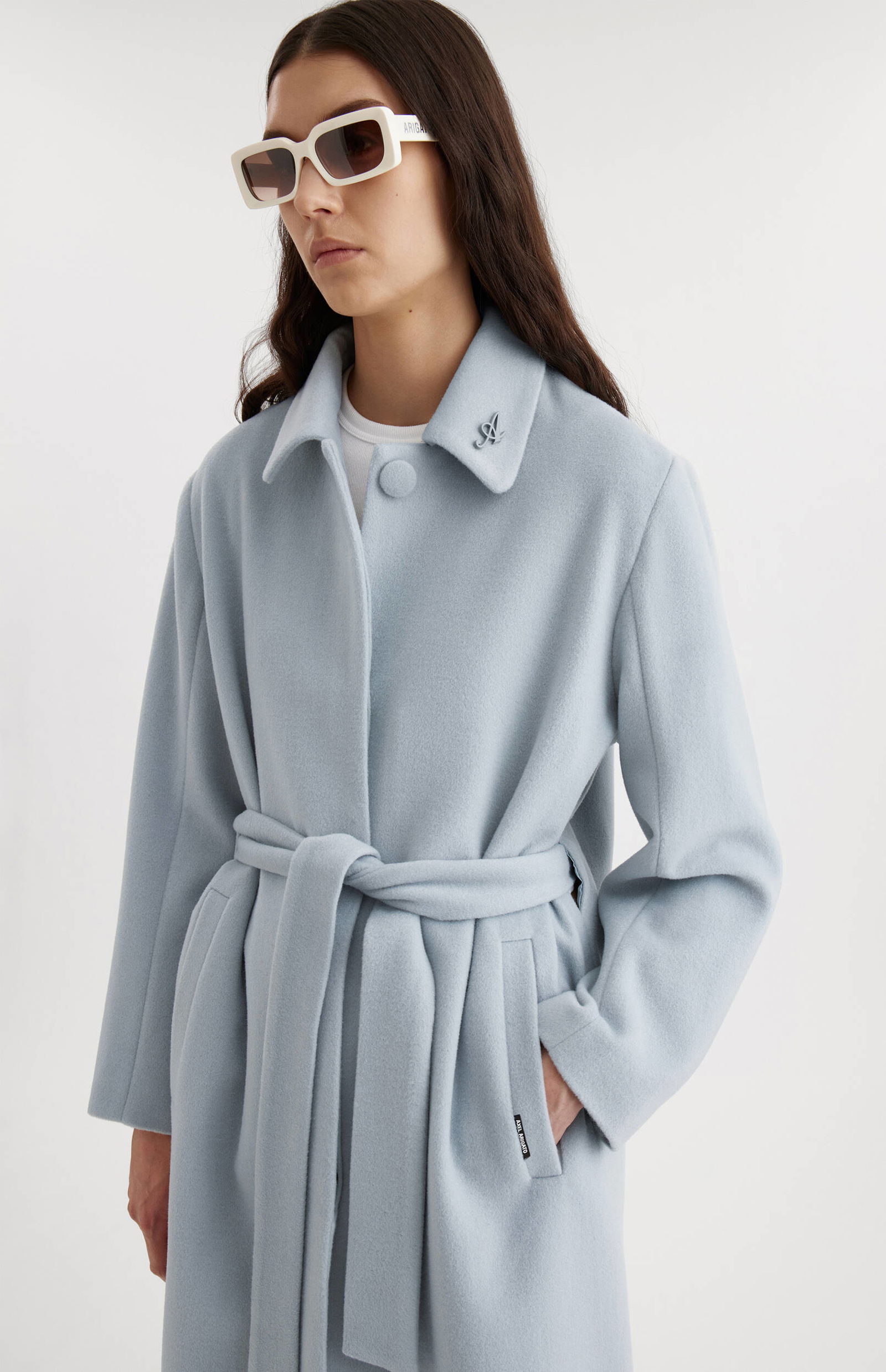 Wool Coat With Belt