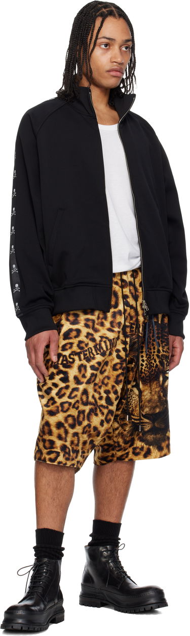 Šortky Mastermind WORLD MASTERMIND WORLD Oversized Fit Leopard Shorts Žltá | MW25S14-PA018-600, 3