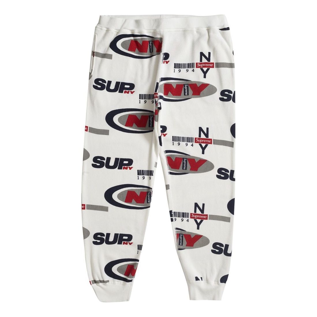 Tepláky Supreme Waffle Thermal Pant Biela | SUP-FW18-909, 0