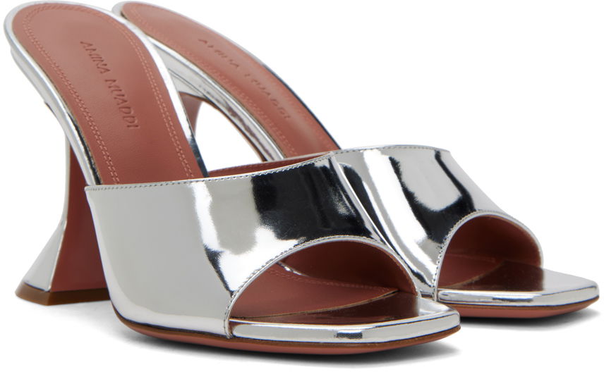 Amina Muaddi Lupita Slipper Heeled Sandals
