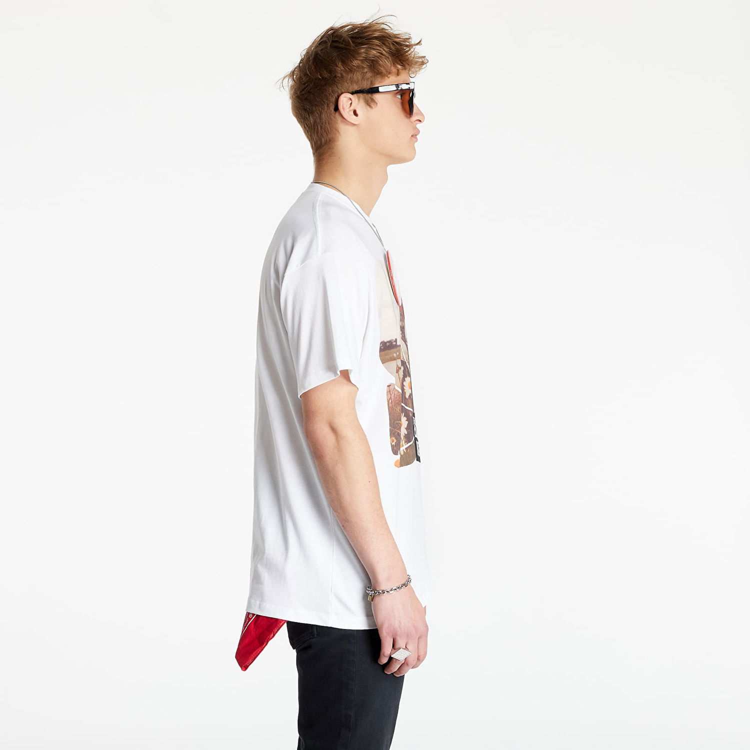 Tričko RAF SIMONS Big Fit T-Shirt Solitary Disorder Biela | 211-M120-19001-0010, 1