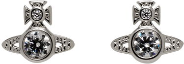Náušnice Vivienne Westwood Silver Orb Crystal Earrings Metalická | 62010220-02P102-SM, 0