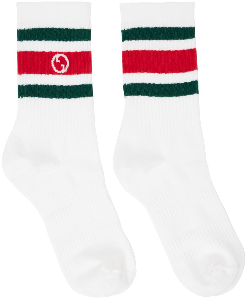 Spodná bielizeň a ponožky Gucci Round Interlocking G Biela | 750705 4GADU, 0