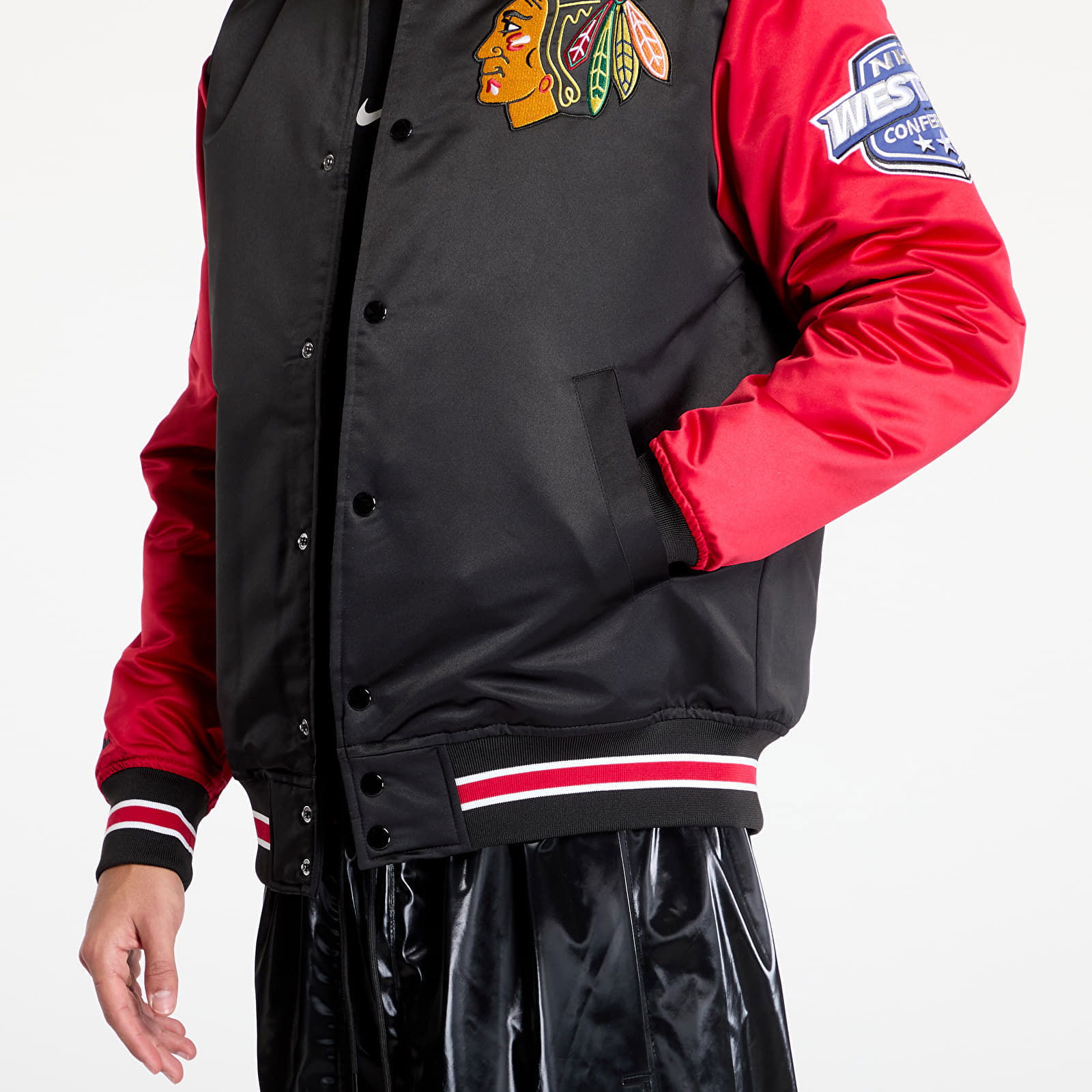 Primetime Heavyweight Satin Blackhawks Jacket