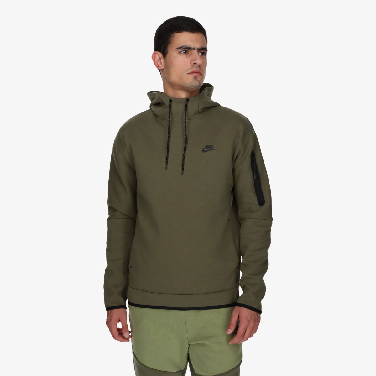 Mikina Nike Tech Fleece Pullover Hoodie Zelené | DD5174-222, 1