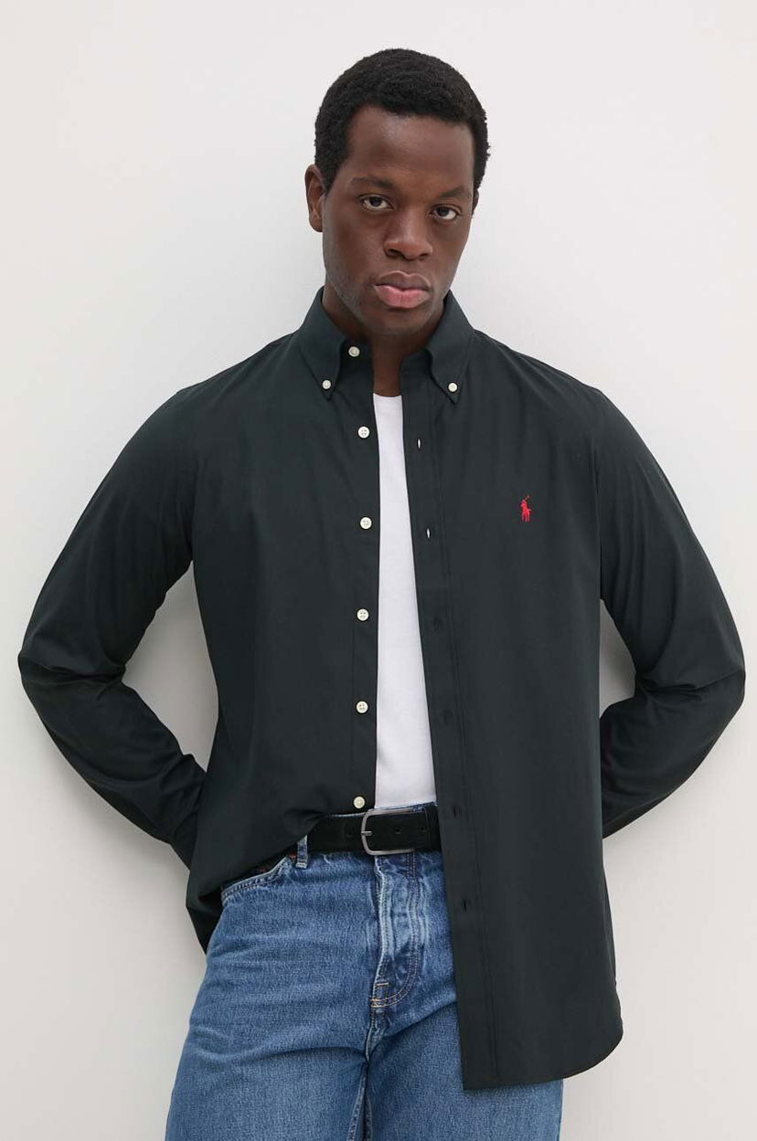 Košeľa Polo by Ralph Lauren Shirt Regular Čierna | 710928255