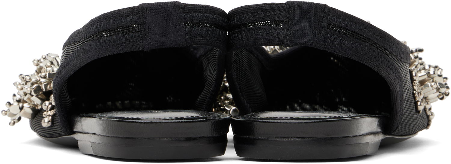 Doplnky Dries Van Noten Dries Van Noten Embellished Mesh Slingback Ballerinas Čierna | WS251-1617-800, 1