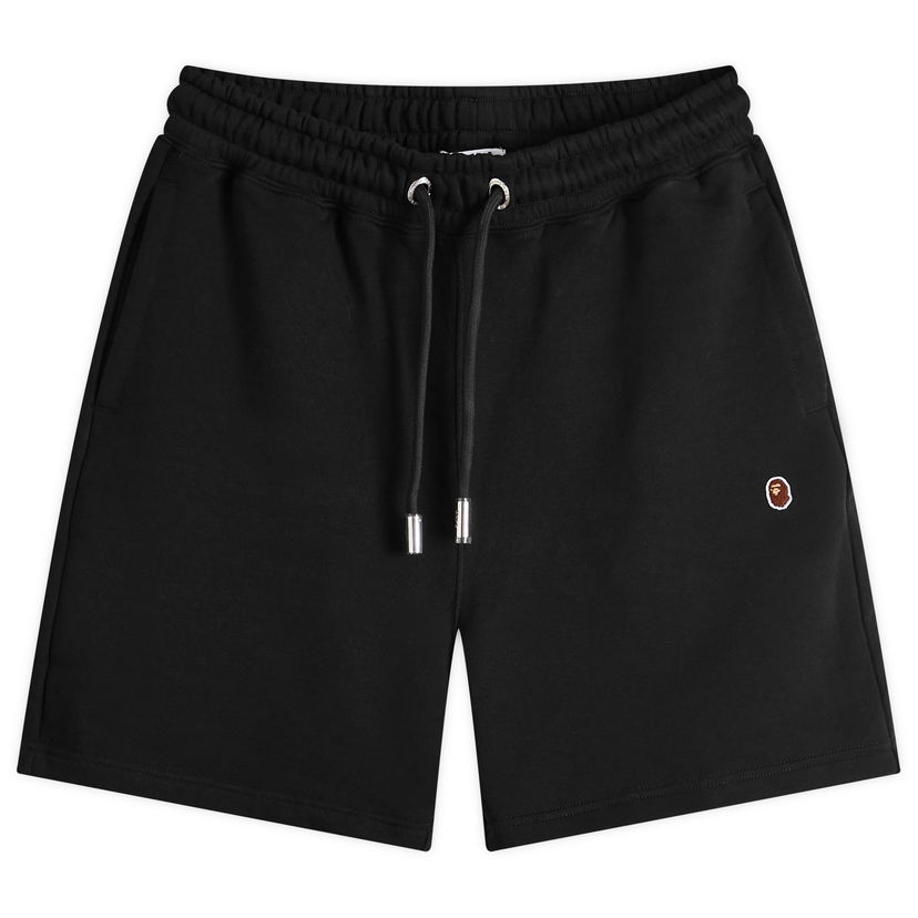 Šortky BAPE A Bathing Ape One Point Sweat Short Čierna | 001SPK301307M-BLK