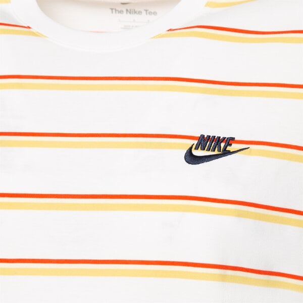 Tričko Nike Club Stripe T-Shirt Biela | DZ2985-100, 1