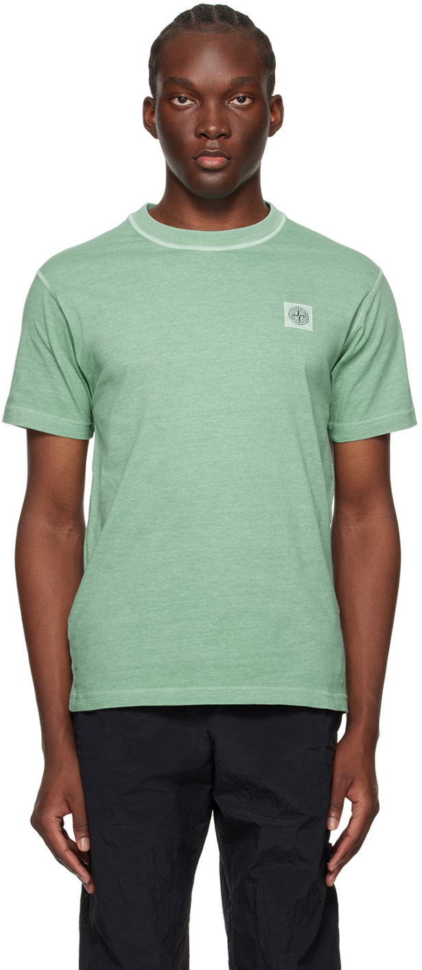 Tričko Stone Island Patch T-Shirt Zelené | 801523757, 0
