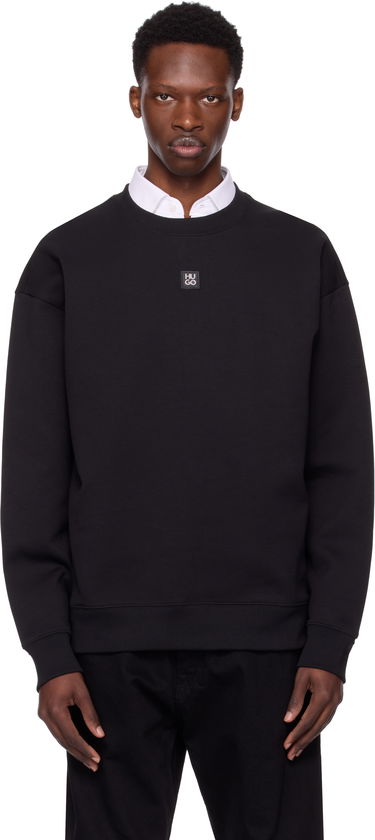 Mikina BOSS Hugo Stacked Logo Sweatshirt Čierna | 50533689, 0