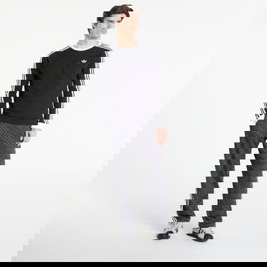 Tričko adidas Performance 3-Stripes Longsleeve Tee Čierna | KE3546, 3