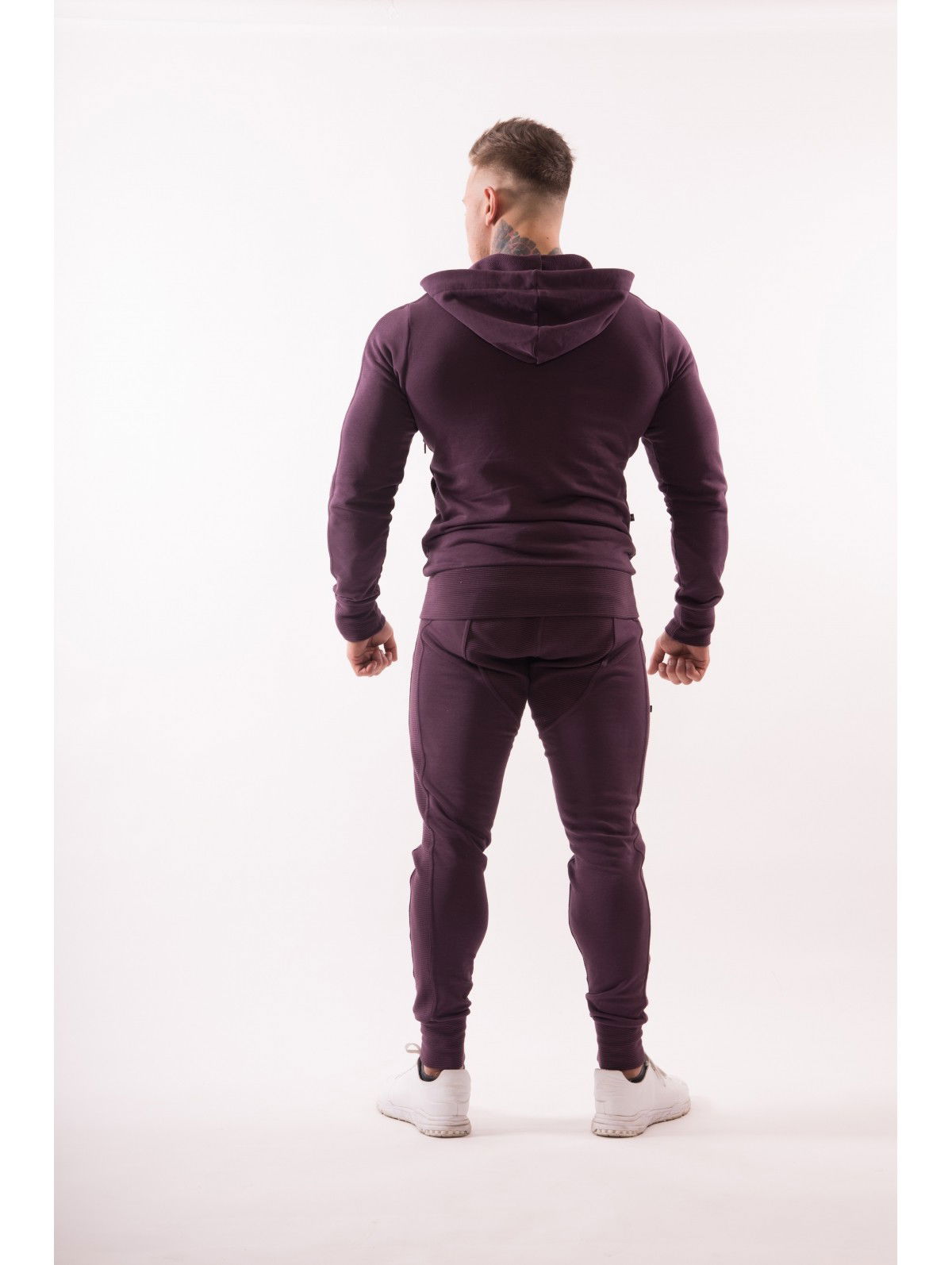 Mikina NEBBIA AW Zip Up Hoodie Fialová | 720-BURGUNDY, 1