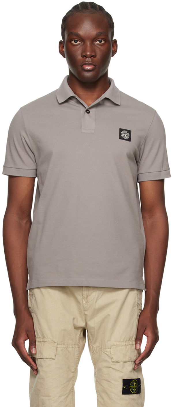 Polo tričko Stone Island Patch Polo Šedá | 80152SC17, 0