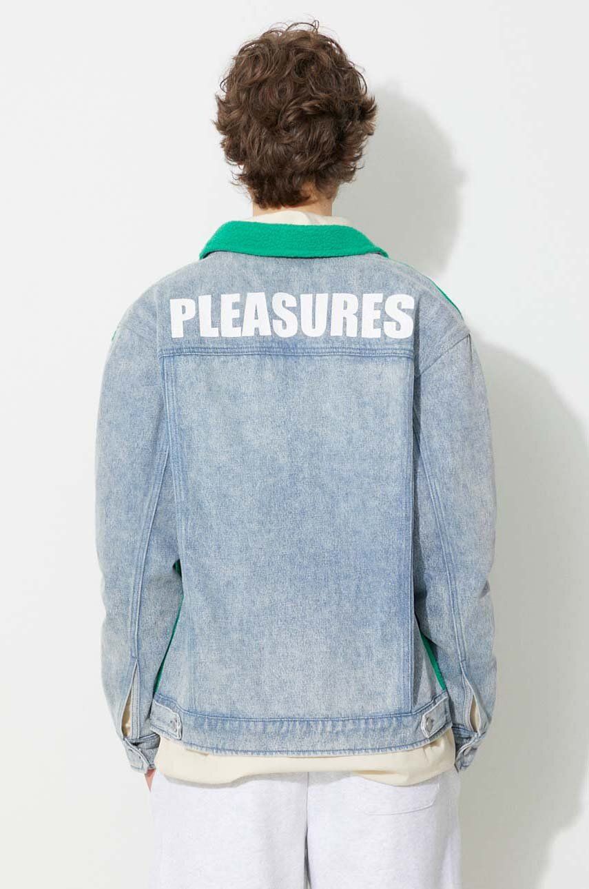 Bunda Pleasures Trucker Jacket Zelené | P23SP004, 0