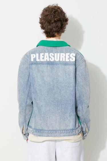 Bunda Pleasures Trucker Jacket Zelené | P23SP004, 0
