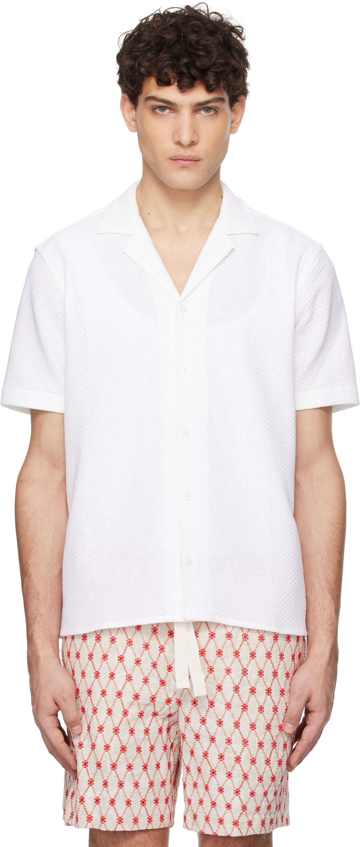 Košeľa Orlebar Brown Orlebar Brown Maitan Resort Shirt Biela | 280072, 0