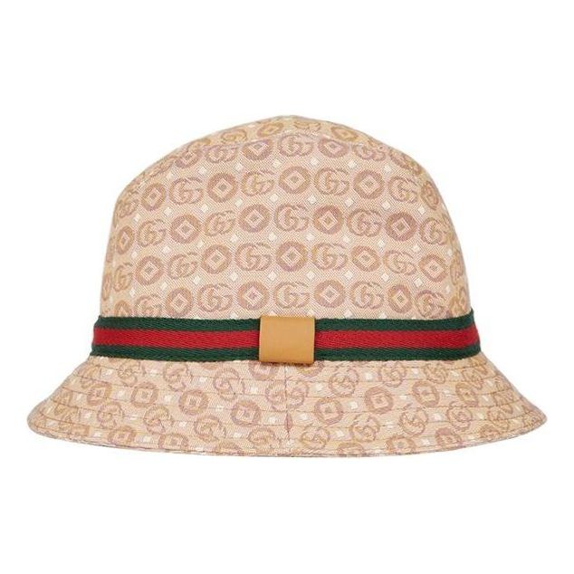 Klobúk Gucci Gucci GG Canvas Bucket Hat with Web Béžová | 4117903HAK89765