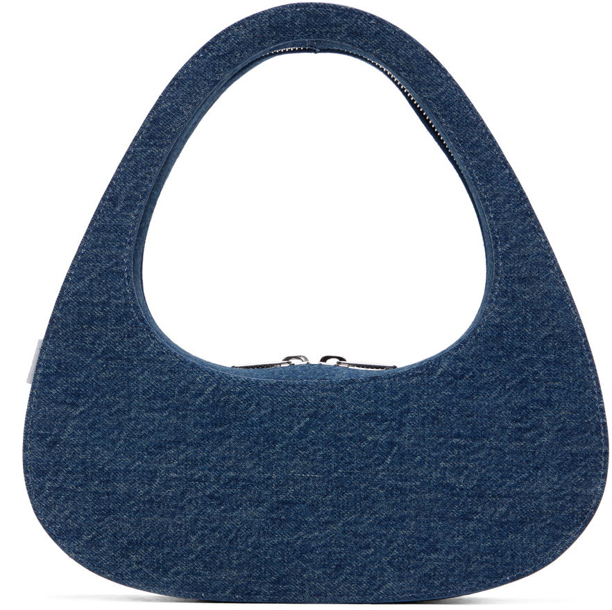 Kabelka Coperni Coperni Denim Baguette Swipe Bag Modrá | COPBA04252, 0