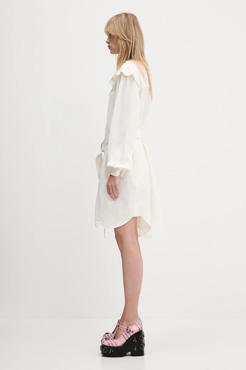 Šaty JW Anderson JW Anderson Cape Shoulder Drape Mini Dress Biela | DR0474.PG1690.002, 1