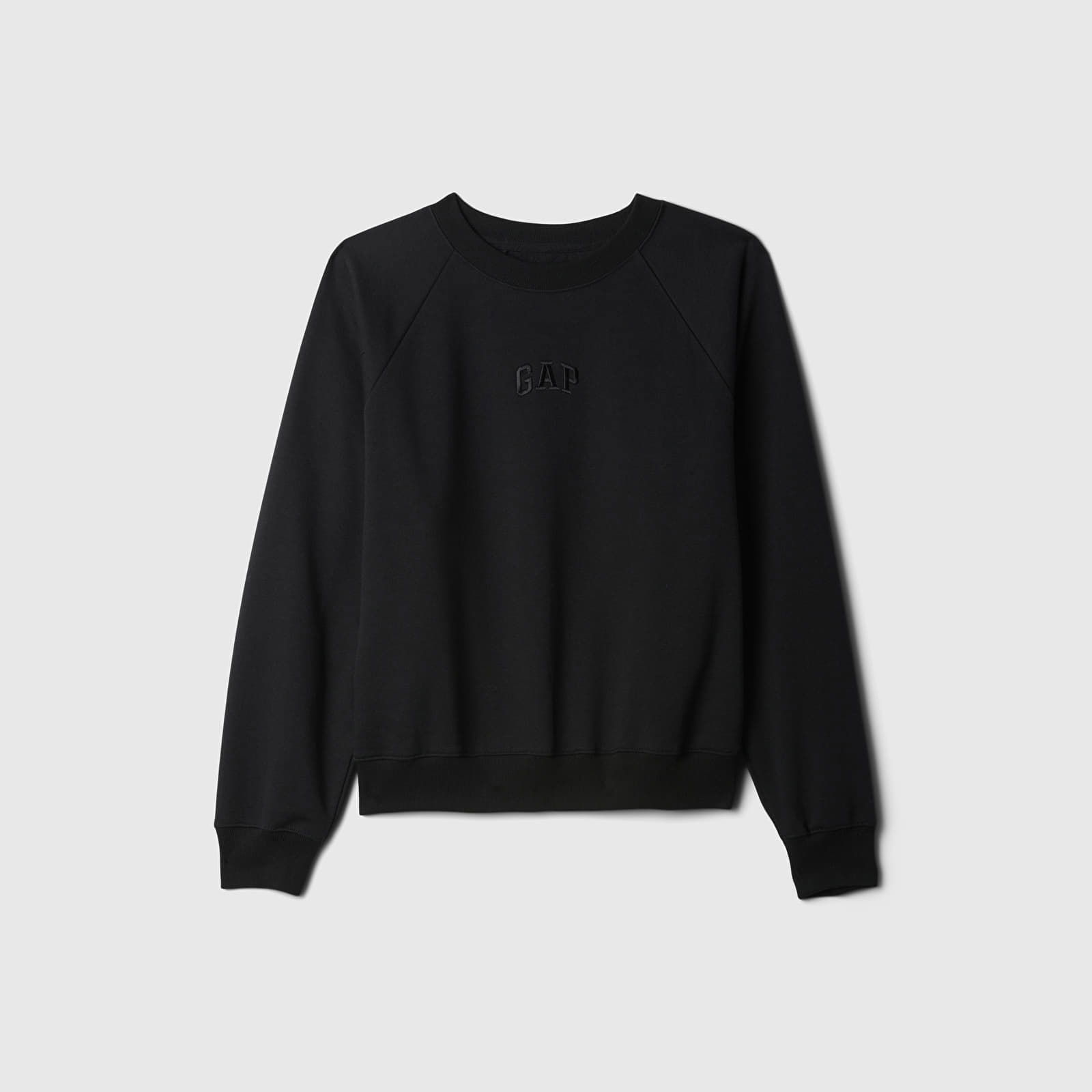 Sweatshirt Pullover Crew Black Logo M