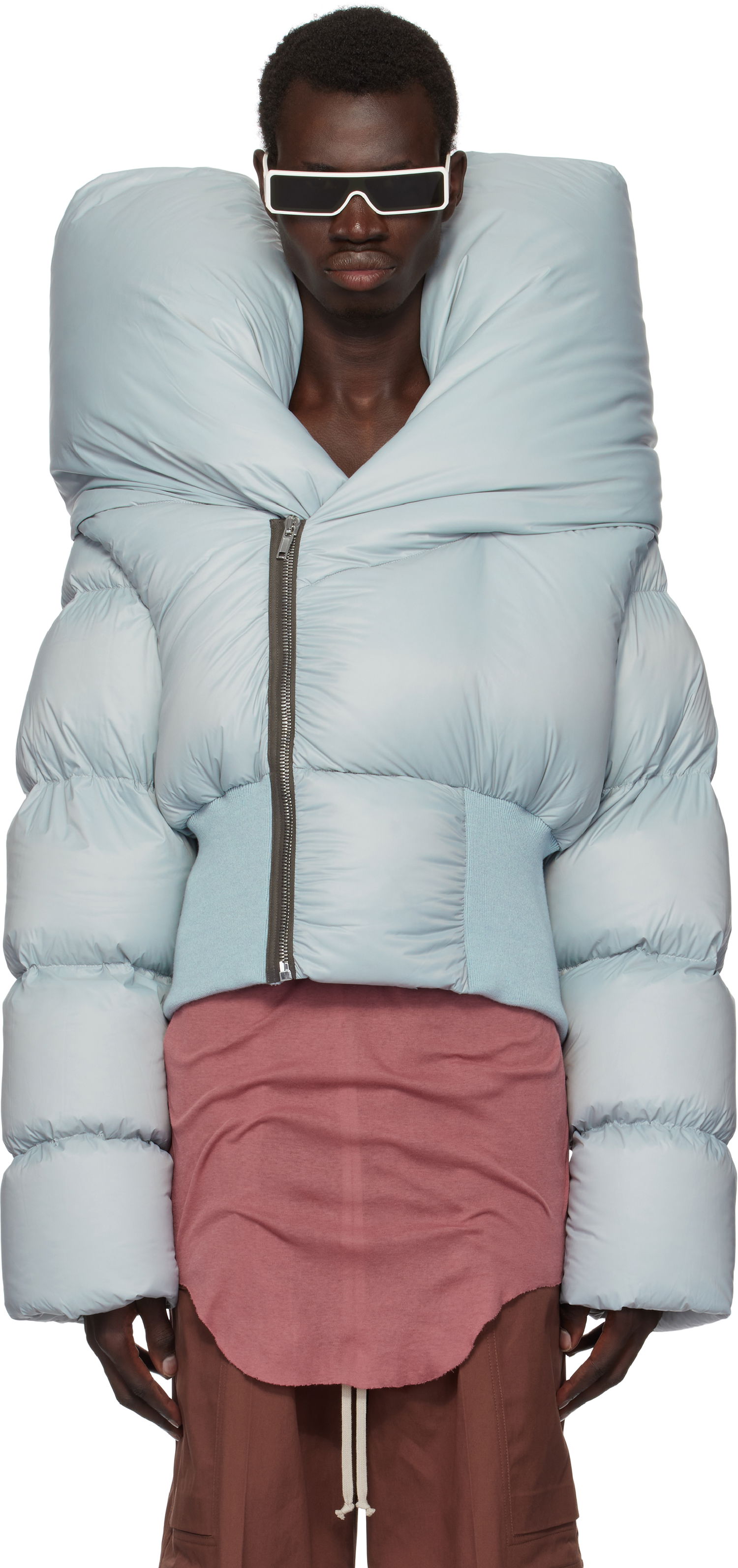 Prešívaná bunda Rick Owens Down Jacket Modrá | RR02D6715 NPDX, 0