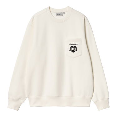 Mikina Carhartt WIP Pocket Sweatshirt Biela | I033932_9, 3
