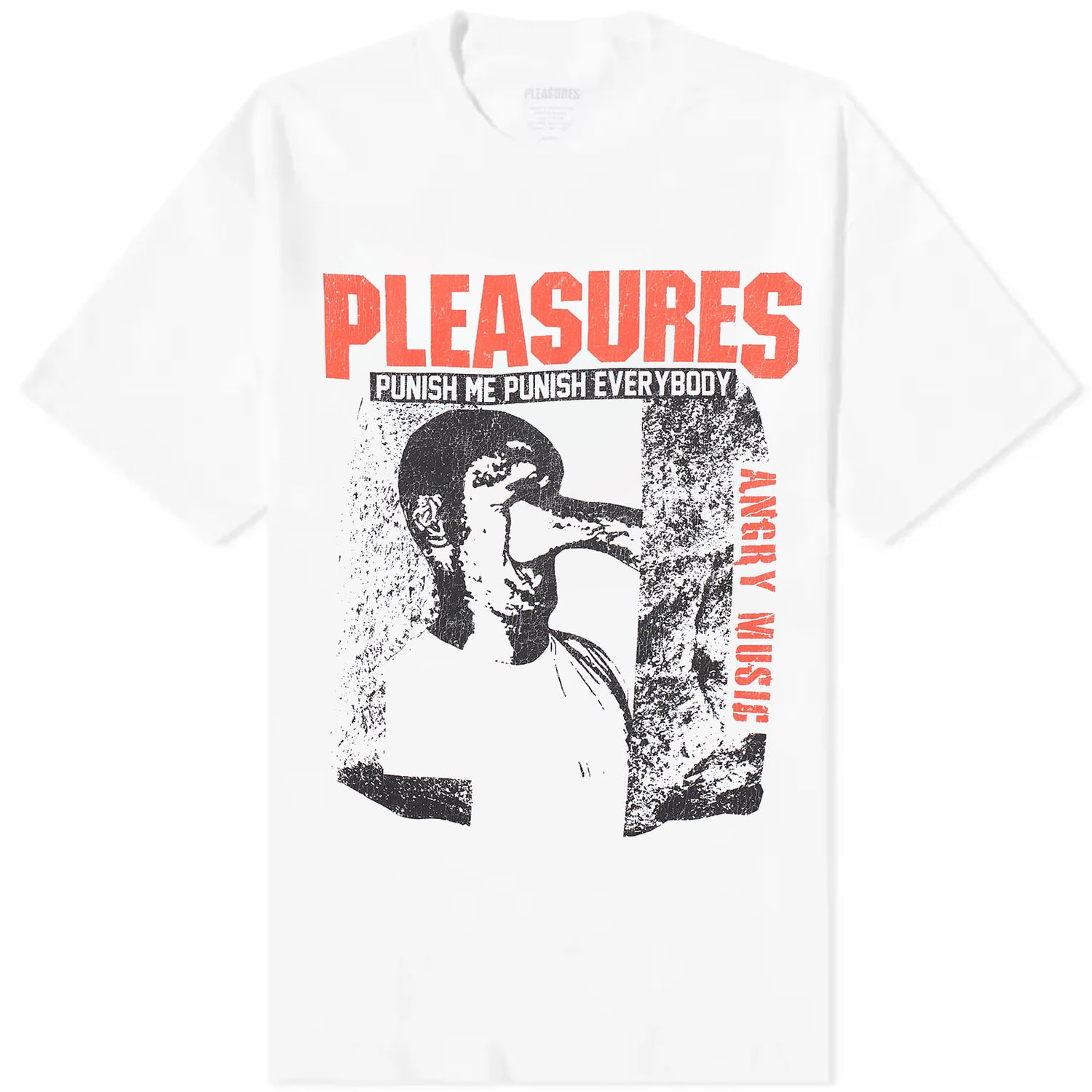 Tričko Pleasures Punish T-Shirt Biela | P24SP047-WHITE, 0