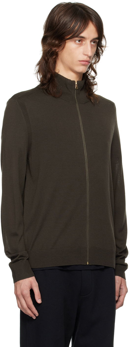 Sveter Paul Smith Paul Smith Zip Through Cardigan Hnedá | M1R-763X-M02093-35, 1