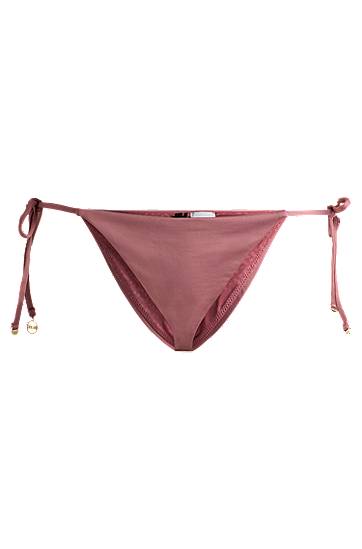 Nohavičky BOSS Tie-Side Bikini Bottoms with Logo Charm Ružová | 50515488, 0