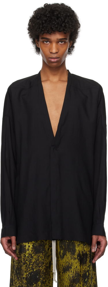 Košeľa Rick Owens Rick Owens Hollywood Lido Larry Shirt Čierna | RU01E5294 WG, 0