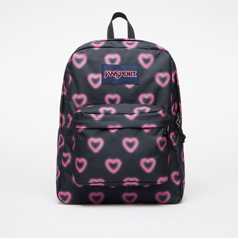 Batoh JanSport SuperBreak One Happy Hearts Backpack Black 26 l Čierna | EK0A5BAG8O01