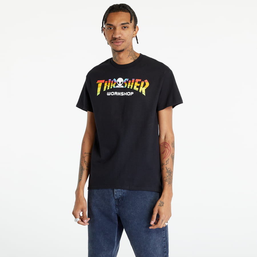 Tričko Thrasher x AWS Spectrum T-shirt Čierna | 145281, 0