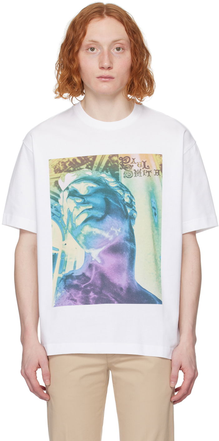 Tričko Paul Smith Paul Smith St Sebastian Graphic T-Shirt Biela | M1R-110Y-MP4276-01, 0