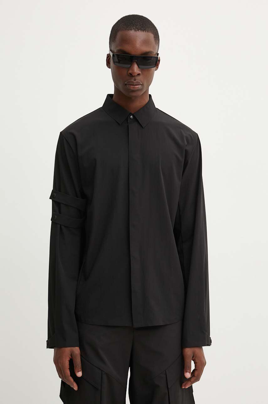 Košeľa HELIOT EMIL Regular Fit Shirt With Classic Collar Čierna | PREAW24.M.05.053.BLK01, 0
