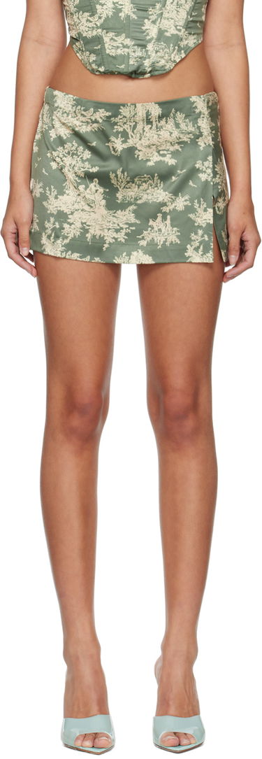 Sukňa Miaou Miaou Micro Mini Toile Skirt Zelené | 4012SS2MST, 0