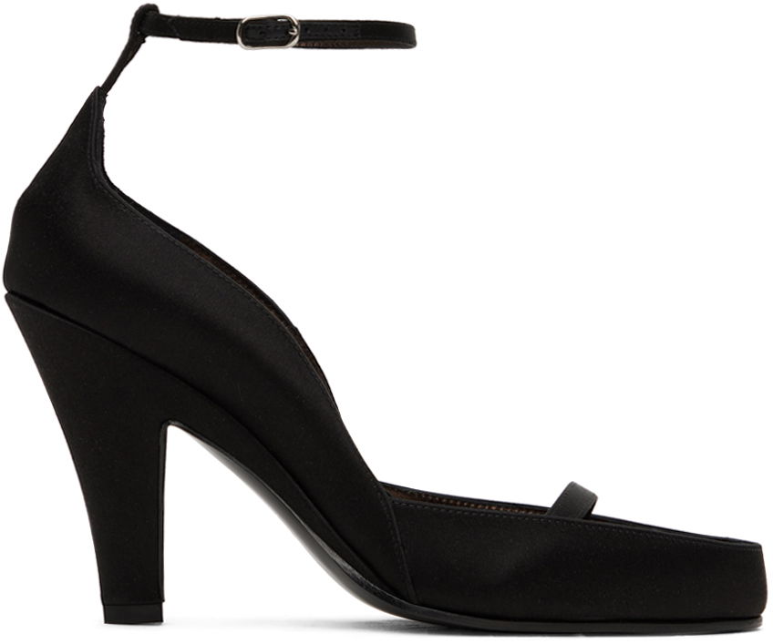 Tenisky a topánky The Row Ankle Strap Satin Heels Čierna | F1392-W326, 0