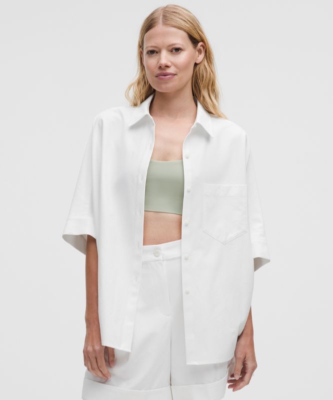 Košeľa lululemon LuluLinen Relaxed Fit Shirt Biela | prod20002251, 0