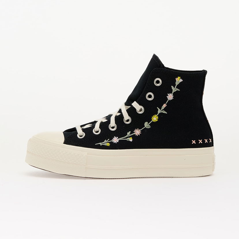Tenisky a topánky Converse Chuck Taylor All Star Lift Floral Embroidery Čierna | A15007C