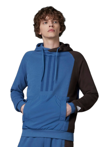 Mikina adidas Performance Colorblock French Terry Hoodie Modrá | HZ9699